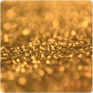 Muismat XXL - Bureau onderlegger - Bureau mat - Goud - Waterdruppel - Abstract - Luxe - 50x50 cm - XXL muismat