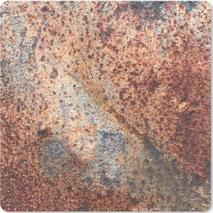 Muismat XXL - Bureau onderlegger - Bureau mat - Plaat - IJzer - Roest print - 40x40 cm - XXL muismat