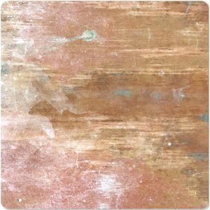 Muismat XXL - Bureau onderlegger - Bureau mat - Roest print - Brons - Metaal - 40x40 cm - XXL muismat