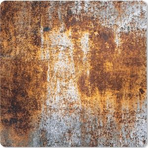 Muismat XXL - Bureau onderlegger - Bureau mat - IJzer - Oud - Roest print - 60x60 cm - XXL muismat