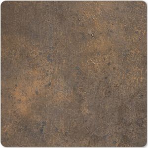 Muismat XXL - Bureau onderlegger - Bureau mat - Roest print - IJzer - Bruin - 50x50 cm - XXL muismat