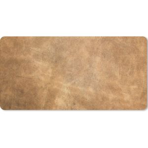 Muismat XXL - Bureau onderlegger - Bureau mat - Leer - Structuur - Lederlook - Bruin - 80x40 cm - XXL muismat