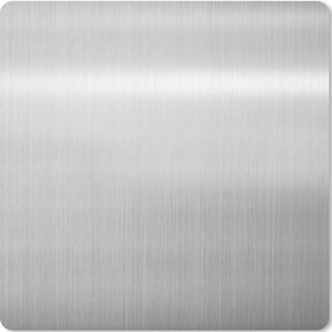 Muismat XXL - Bureau onderlegger - Bureau mat - Metaal print - Zilver - Grijs - 50x50 cm - XXL muismat