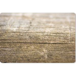 Muismat XXL - Bureau onderlegger - Bureau mat - Structuur van een houten plank - 120x80 cm - XXL muismat