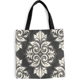 MuchoWow® Schoudertas - Strandtas - Big Shopper - Boodschappentas - Patronen - Ruit - Jaren 20 - 45x45 cm - Katoenen tas