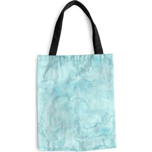 MuchoWow® Schoudertas - Strandtas - Big Shopper - Boodschappentas - Waterverf - Patronen - Marmer - 40x50 cm - Katoenen tas