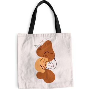 MuchoWow® Schoudertas - Strandtas - Big Shopper - Boodschappentas - Winter - Design - Abstract - 45x45 cm - Katoenen tas