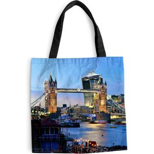 MuchoWow® Schoudertas - Strandtas - Big Shopper - Boodschappentas - Tower Bridge - Londen - Engeland - 40x40 cm - Katoenen tas