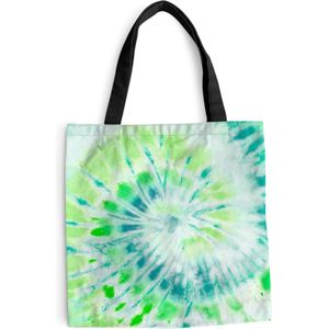 MuchoWow® Schoudertas - Strandtas - Big Shopper - Boodschappentas - Tie dye - Spiraal - Hippie - 45x45 cm - Katoenen tas