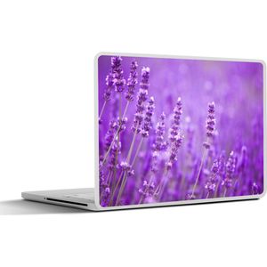 Laptop sticker - 14 inch - Lavendel - Close-up - Bloemen - Paars - 32x5x23x5cm - Laptopstickers - Laptop skin - Cover