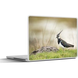Laptop sticker - 12.3 inch - Vogel - Gras - Dieren - Natuur - Kievit - 30x22cm - Laptopstickers - Laptop skin - Cover