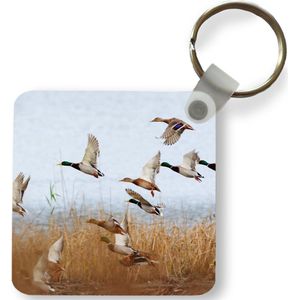 Sleutelhanger - Uitdeelcadeautjes - Eend - Vogel - Riet - Water - Eenden - Plastic