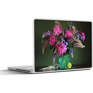 Laptop sticker - 15.6 inch - Kleuren - Bloemen - Stilleven - 36x27,5cm - Laptopstickers - Laptop skin - Cover