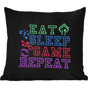 Tuinkussen - Gaming - Quote - Gamers - 40x40 cm - Weerbestendig