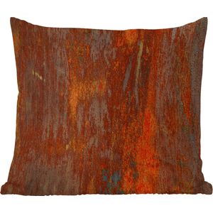 Sierkussen Buiten - Rood - Oranje - Blauw - 60x60 cm - Weerbestendig