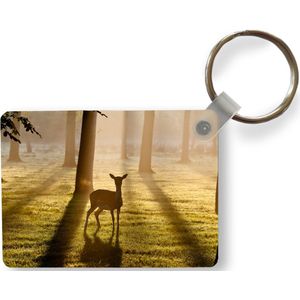 Sleutelhanger - Hert - Zon - Bomen - Uitdeelcadeautjes - Plastic