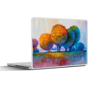 Laptop sticker - 12.3 inch - Schilderij - Olieverf - Natuur - Bomen - 30x22cm - Laptopstickers - Laptop skin - Cover