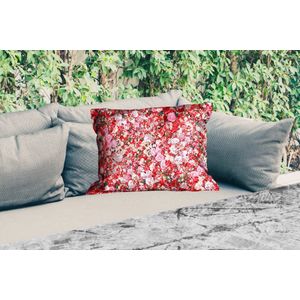 Buitenkussens - Tuin - Bloemen - Kleuren - Rozen - 50x30 cm