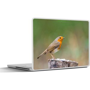 Laptop sticker - 14 inch - Dieren - Vogel - Roodborstje - 32x5x23x5cm - Laptopstickers - Laptop skin - Cover