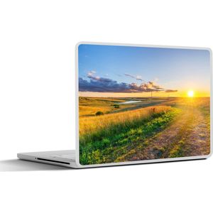 Laptop sticker - 14 inch - Zon - Natuur - Landschap - 32x5x23x5cm - Laptopstickers - Laptop skin - Cover