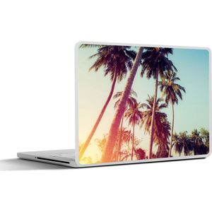 Laptop sticker - 17.3 inch - Palmboom - Zomer - Retro - Zon - 40x30cm - Laptopstickers - Laptop skin - Cover