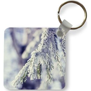 Sleutelhanger - Uitdeelcadeautjes - Winter - Dennenboom - Sneeuw - Landelijk - Plastic