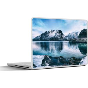 Laptop sticker - 14 inch - Water - Bergen - Natuur - 32x5x23x5cm - Laptopstickers - Laptop skin - Cover