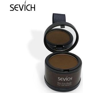 Haarpoeder voor de haarlijn en kruin - Haarverf - Haarvezels - Donkerbruin