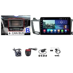 Android Touch Screen Car Stereo 9 Inch Car Stereo Radio Plug And Play Autotoebehoren Autoradio met Bluetooth En Navigatie En Achteruitrijcamera Voor Toyota RAV4 RAV 4 XA40 5 XA50 2012-2018 (Size : M4