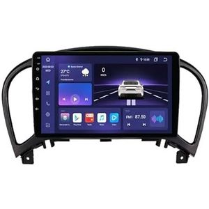 Android 12.0 2 Din Autoradio 9"" Touchscreen Auto Stereo voor Nissan Juke (2010-2014) met GPS navigatie,FM Radio,AHD Omgekeerd beeld,Bediening op het stuur,Bluetooth (Size : V1(2G+32G))