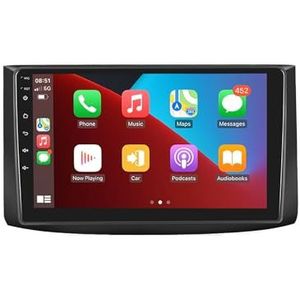 Android 12 autonavigatie in-dash autoradio-ontvanger voor Chevrolet LOVA 2006-2010 dubbel Din 9 inch touchscreen autoradio met satellietnavigatie Bluetooth handsfree RDS SWC+achteruitrijcamera (Color