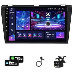 Android Auto Touchscreen Stereo Voor Mazda 3 2005-2009 9 ''Touchscreen Multimedia Auto Accessoires Touchscreen Auto Stereo met Bluetooth GPS Ondersteuning Spiegel Link SWC (Color : Y2E WIFI 4-Core 2G