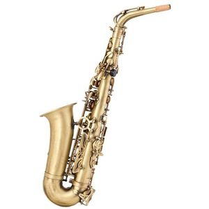 saxofoon kit Es Altsaxofoon Houtblazersinstrument Professionele Uitvoering Beginnerskwaliteit Matgroen Antiek