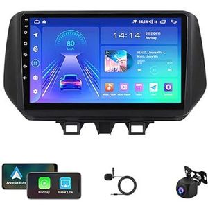 Autoradio Radio GPS Navigatie 9 Inch Touchscreen USB Mediaspeler Android 12 Multimedia Autoradio Voor Hyundai Tucson IX35 2018-2020 Met BT 5.0 DTS Ondersteuning Achteruitrijcamera Carplay (Color : A2