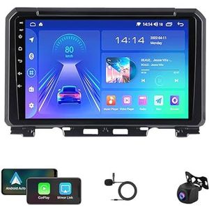 Autoradio Radio GPS Navigatie 9 Inch Touchscreen USB Mediaspeler Android 12 Multimedia Autoradio Voor Suzuki Jimny 2018-2020 Met BT 5.0 DTS Ondersteuning Achteruitrijcamera Carplay (Color : G5 4G+WIF