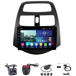 Android Double Din Car Stereo 9 Inch Touchscreen Autoradio Autotoebehoren Multimedia Stuurwielbediening met Navigatie Plug And Play Voor Chevrolet Spark Beat 2010-2014 (Size : M150S WIFI 2G+32G)