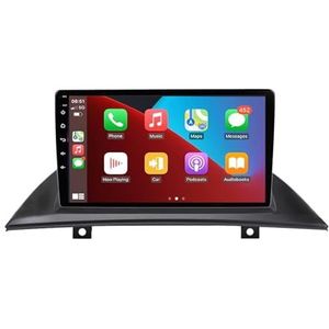 Android 12 autonavigatie in-dash autoradio-ontvanger voor BMW X3 E83 2004-2012 dubbel Din 9 inch touchscreen autoradio met satellietnavigatie Bluetooth handsfree RDS SWC (Color : 8Core 2+32G)