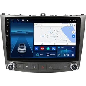 Android 12.0 2 Din Autoradio 9"" Touchscreen Auto Stereo voor Lexus IS250 XE20 2005-2012 met CarPlay,GPS navigatie,FM Radio,AHD Omgekeerd beeld,Bediening op het stuur,Bluetooth (Size : TS10(6+128G))