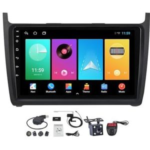 Android 12 2 DIN Auto Stereo Audio Radio voor Volkswagen POLO 5 2008-2020 Met GPS-Navigatie 9'' Touchscreen-Ondersteuning FM AM RDS DAB+ Radio/Carplay Android Auto/Bluetooth 5.0 (Size : M100CP)