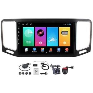 Android 12 2 DIN Auto Stereo Audio Radio voor Volkswagen Sharan 2012-2018 Met GPS-Navigatie 9'' Touchscreen-Ondersteuning FM AM RDS DAB+ Radio/Carplay Android Auto/Bluetooth 5.0 (Size : M100CP)