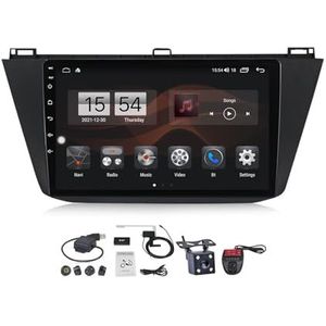 10 Inch 1080P Scherm Android 12 Autoradio Auto Video Speler Voor Volkswagen Tiguan 2 Mk 2016-2022 GPS Navigatiesysteem FM RDS Radio Carplay Android Auto BT DAB+ SWC spraakbesturing (Size : M100CP)