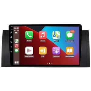 Android 12 Dubbel Din Autoradio Voor BMW 5 E39 E53 X5 M5 1995-2003 Hoofdunit 9""IPS Touchscreen Multimediaspeler met achteruitrijcamera Ondersteuning Carplay Bluetooth GPS Sat Nav RDS SWC (Color : 8Co
