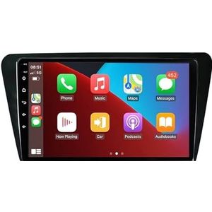 Android 12 Dubbel Din Autoradio Voor SKODA Octavia 2013-2018 Hoofdunit 9""IPS Touchscreen Multimediaspeler met achteruitrijcamera Ondersteuning Carplay Bluetooth GPS Sat Nav RDS SWC (Color : 8Core 8+1