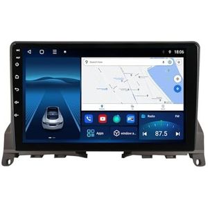 Android 12.0 2 Din Autoradio 9"" Touchscreen Auto Stereo voor Benz C-Class 3 W204 2006-2011 met GPS navigatie,FM Radio,AHD Omgekeerd beeld,Bediening op het stuur,Bluetooth (Size : TS10(6+128G))