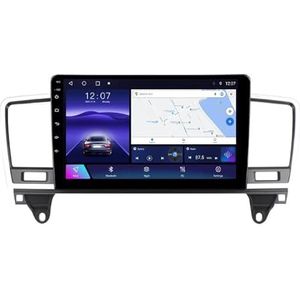 Android 12.0 2 Din Autoradio 9"" Touchscreen Auto Stereo voor Benz M-Class 2011-2015 met GPS navigatie,FM Radio,AHD Omgekeerd beeld,Bediening op het stuur,Bluetooth (Size : TS10(6+128G))