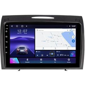 Android 12.0 2 Din Autoradio 9"" Touchscreen Auto Stereo voor Benz SLK-Class 2004-2011 met GPS navigatie,FM Radio,AHD Omgekeerd beeld,Bediening op het stuur,Bluetooth (Size : TS10(6+128G))