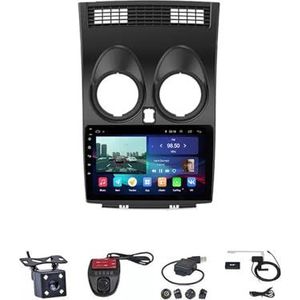 Android Autoradio Video Multimedia Speler, 9 Inch Touch Screen Radio Plug And Play Autotoebehoren met Bluetooth En Navigatie En Achteruitrijcamera Voor Nissan Qashqai 1 J10 2006-2013 (Size : M500S 4G