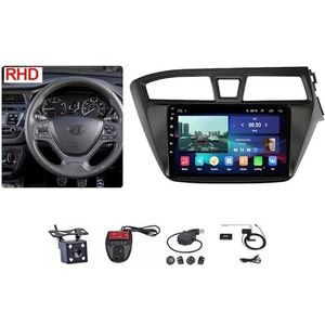 Android Autoradio Video Multimedia Speler, 9 Inch Touch Screen Radio Plug And Play Autotoebehoren met Bluetooth En Navigatie En Achteruitrijcamera Voor Hyundai I20 2014-2018 (Size : M150S WIFI 2G+32G