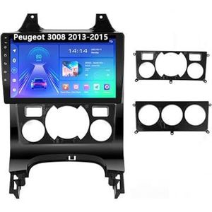 Android 12 Autoradio Stereo GPS-navigatie Ultradunne mainframe voor Peugeot 3008 2013-2015 9 ""IPS Touchscreen Autonavigatie Video Met Wifi Bluetooth Spiegel Link USB Back-up Camera (Color : A2 WIFI 4