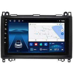 Android 12.0 2 Din Autoradio 9"" Touchscreen Auto Stereo voor Mercedes Benz B200 met GPS navigatie,FM Radio,AHD Omgekeerd beeld,Bediening op het stuur,Bluetooth (Size : TS10(6+128G))